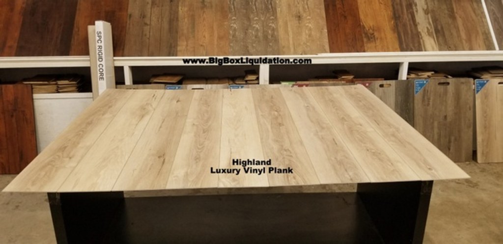 Picture of: Highland  in. WIDE x  in. LENGTH, LVT,  mil Wear Layer, Click Lock  Install, Luxury Vinyl Plank Flooring (. sq