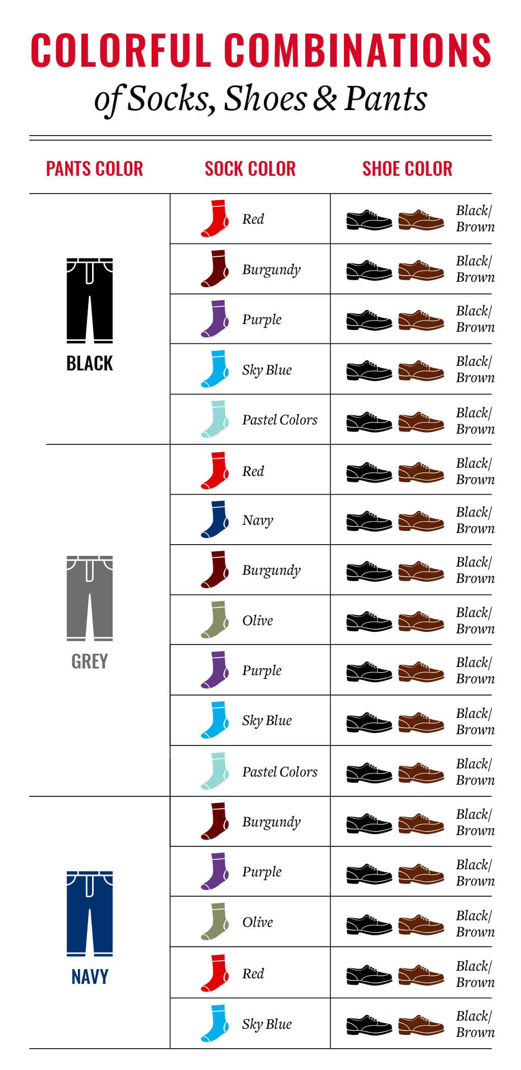 Picture of: Matching Your Dress Socks, Shoes and Pants – Boardroom Socks